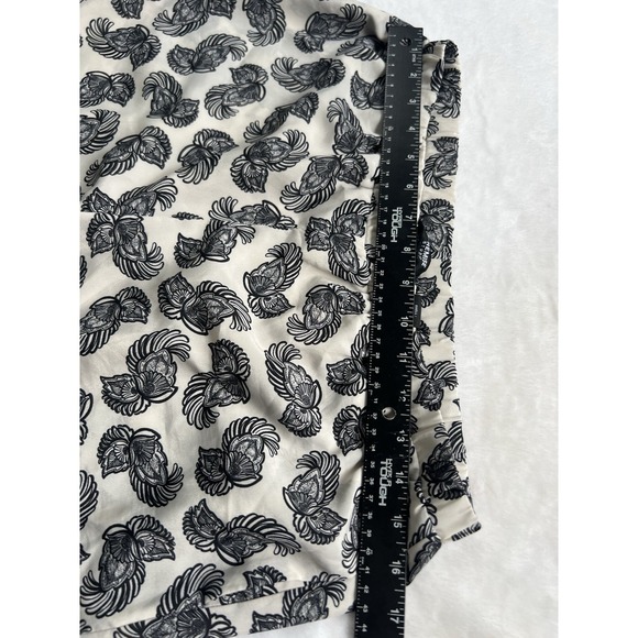 Premise Studio Lined Paisley Pants Womens Medium Quiet Luxury Office Black Cream - Picture 7 of 13